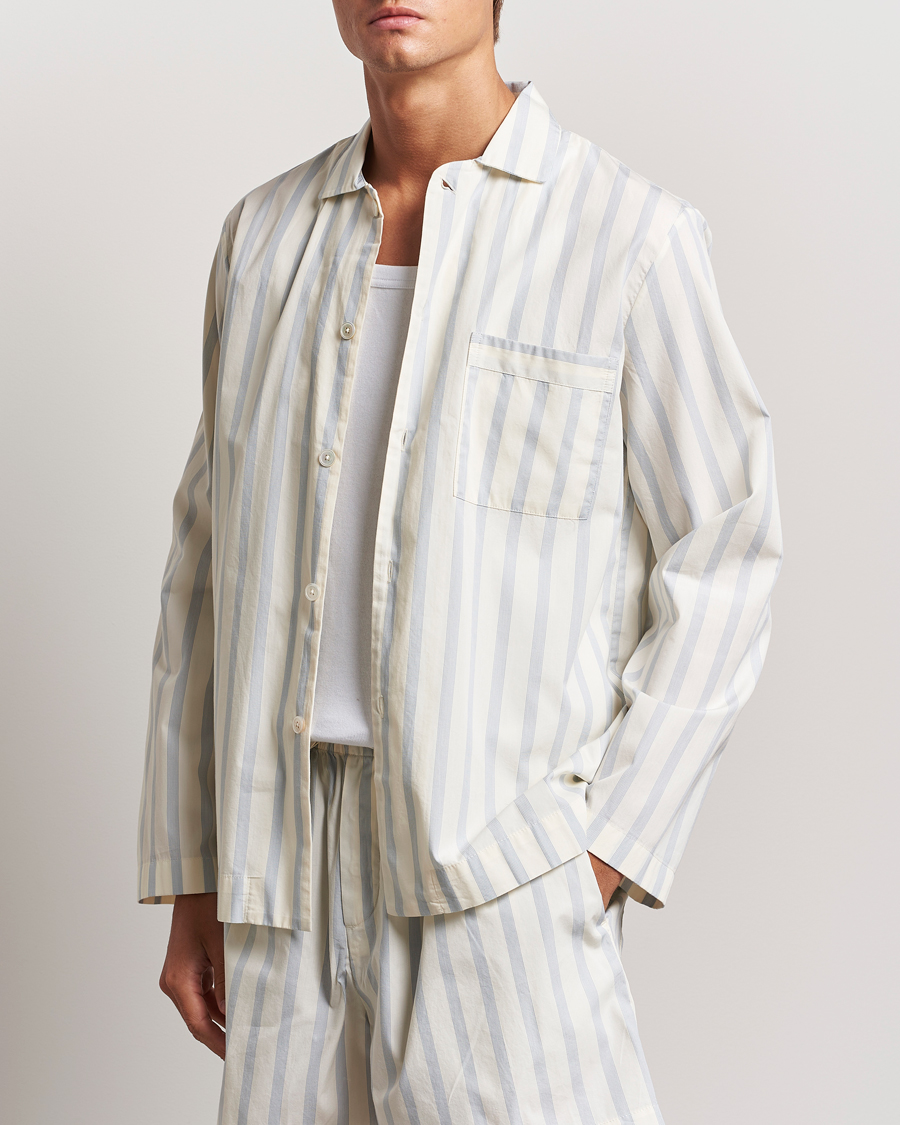 Heren | Pyjama's en gewaden | Tekla | Poplin Pyjama Shirt Needle Stripes