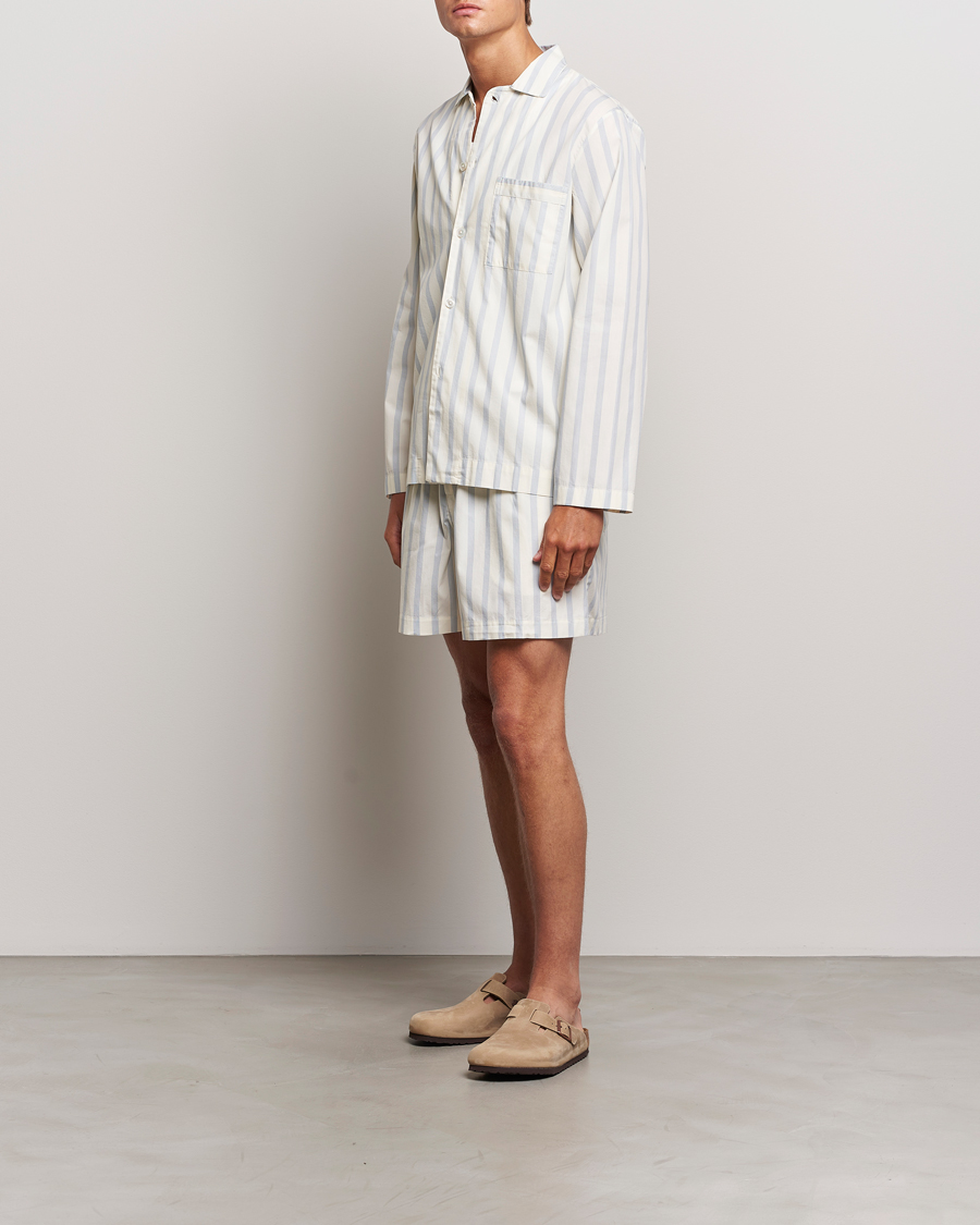 Heren | Pyjama's en gewaden | Tekla | Poplin Pyjama Shorts Needle Stripes