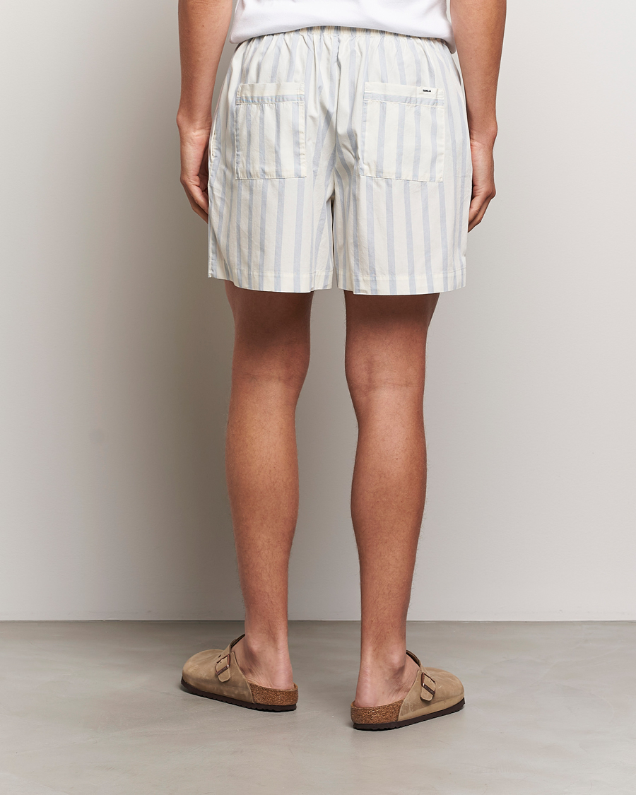 Heren | Pyjama's en gewaden | Tekla | Poplin Pyjama Shorts Needle Stripes
