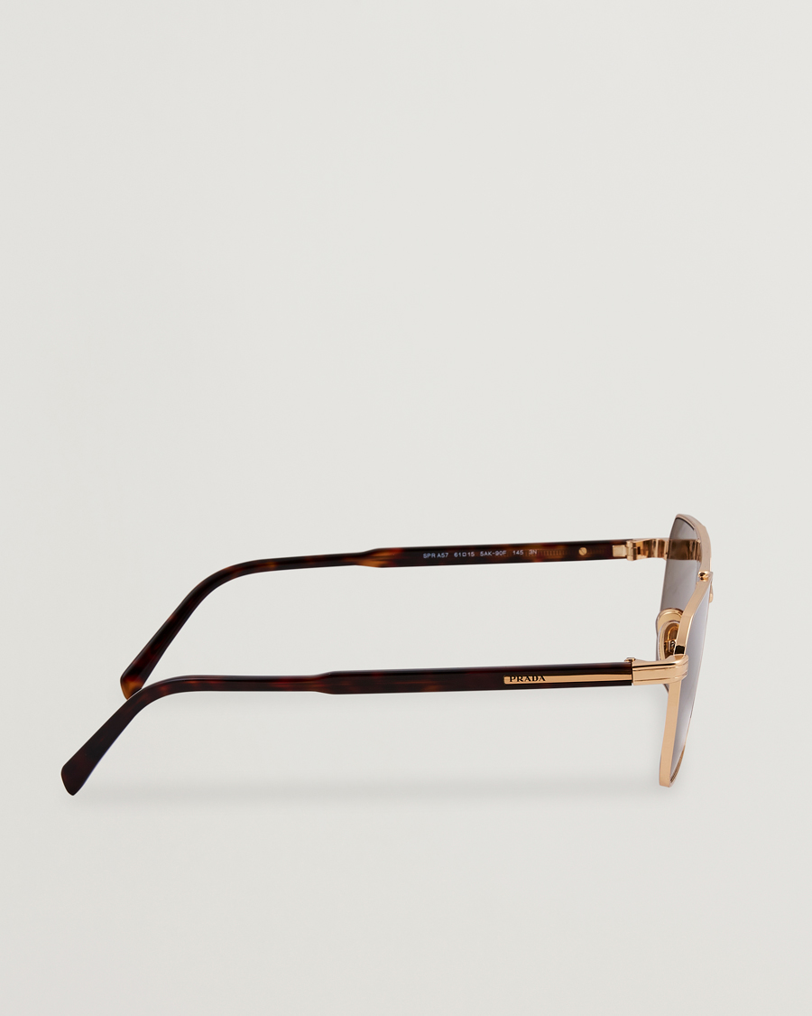 Heren | Zonnebrillen | Prada Eyewear | Prada 0PR A57S Metal Sunglasses Gold