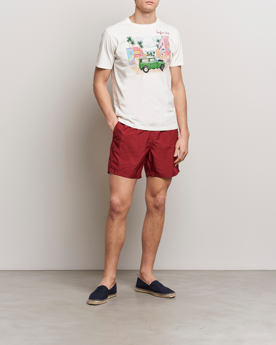 Heren | Zwembroek | MC2 Saint Barth | Pantone Swim Shorts 45 Bordeaux