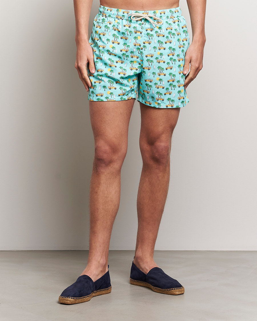 Heren |  | MC2 Saint Barth | Printed Swim Shorts Road Car