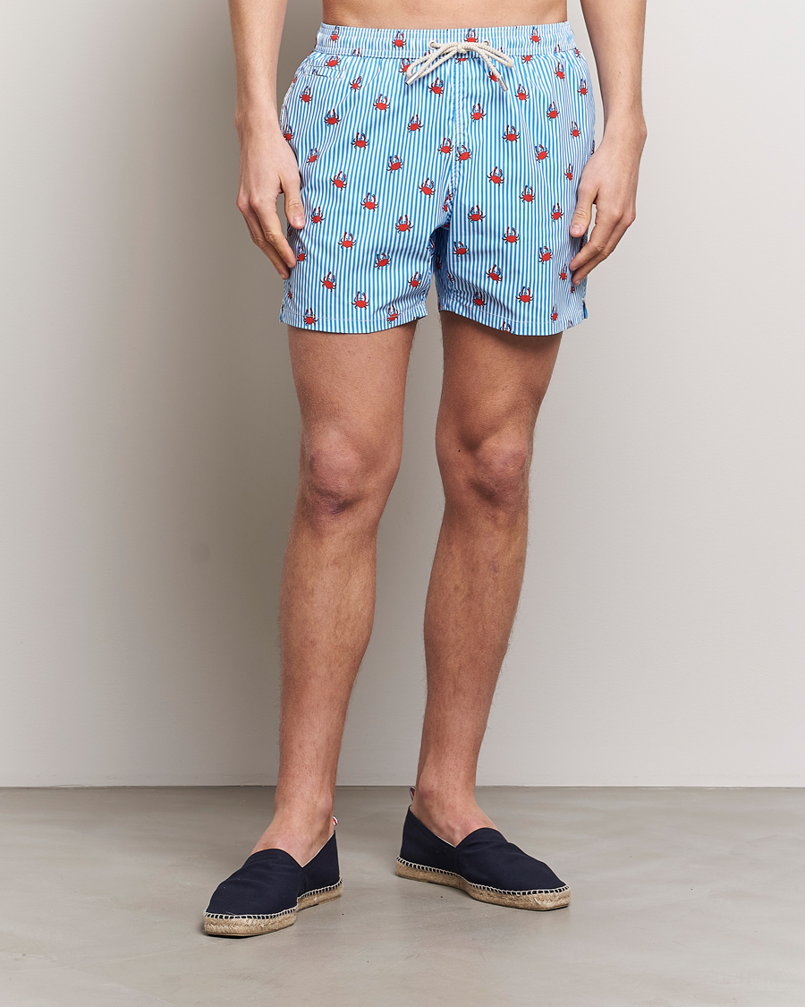 Heren | Nieuwe merken | MC2 Saint Barth | Printed Swim Shorts Crabs Stripes