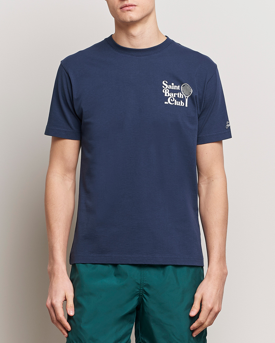 Heren |  | MC2 Saint Barth | Printed Cotton T-Shirt STB Padel Club