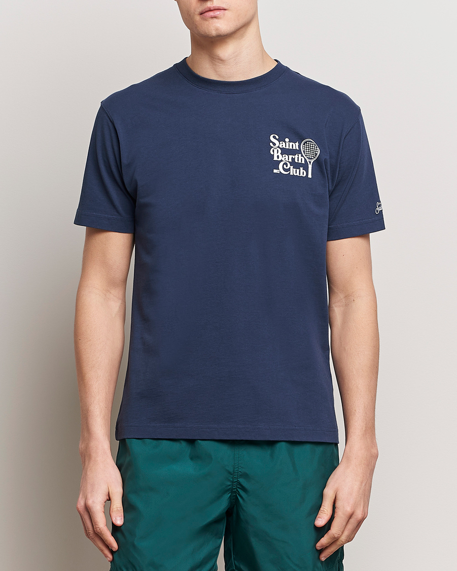 Heren | T-shirts | MC2 Saint Barth | Printed Cotton T-Shirt STB Padel Club