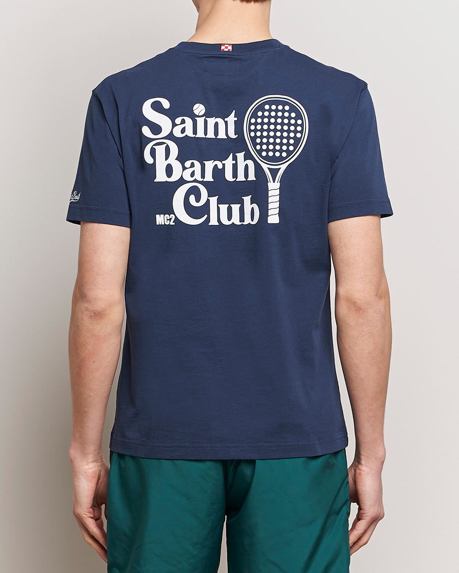 Heren | T-shirts | MC2 Saint Barth | Printed Cotton T-Shirt STB Padel Club