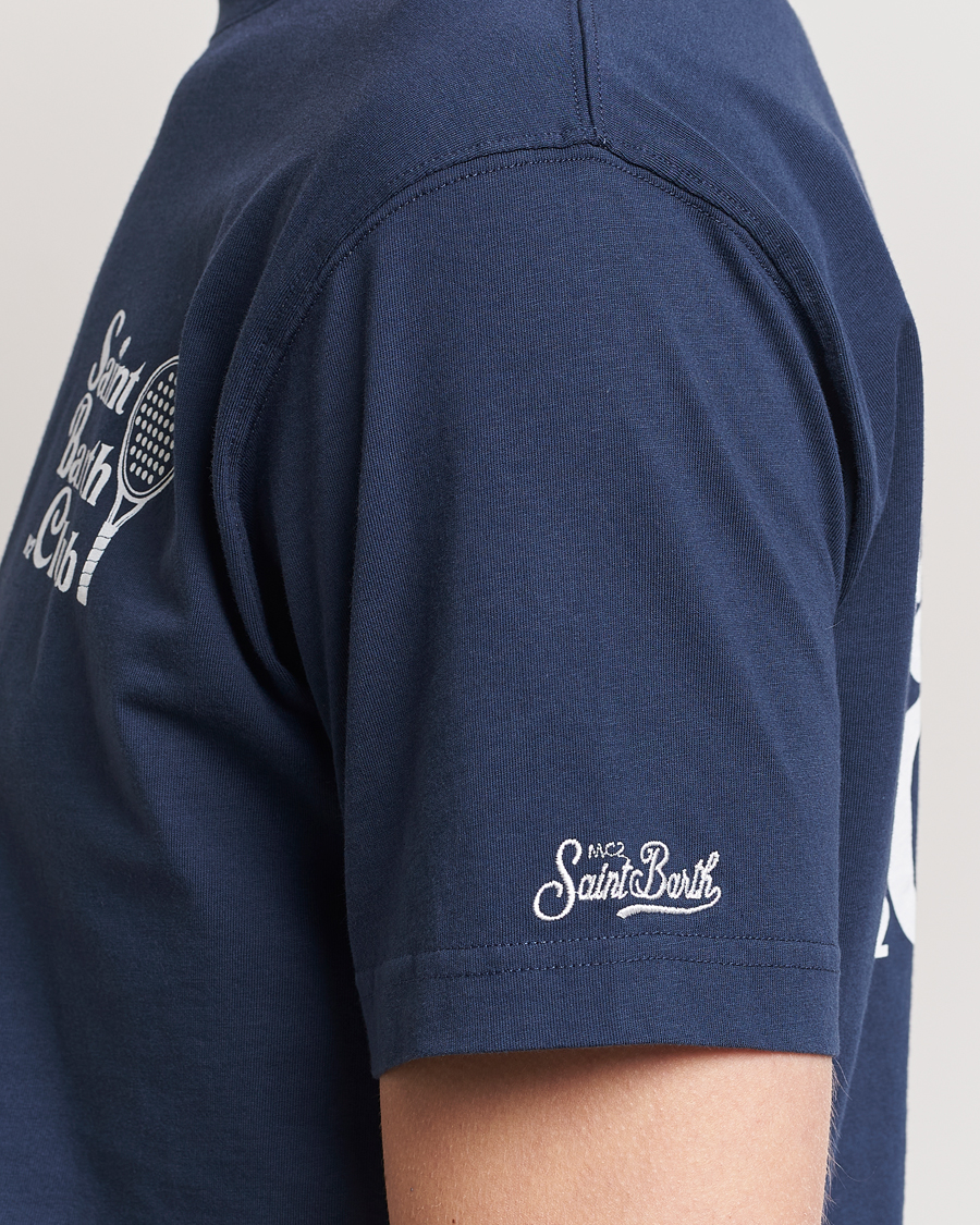 Heren | T-shirts | MC2 Saint Barth | Printed Cotton T-Shirt STB Padel Club