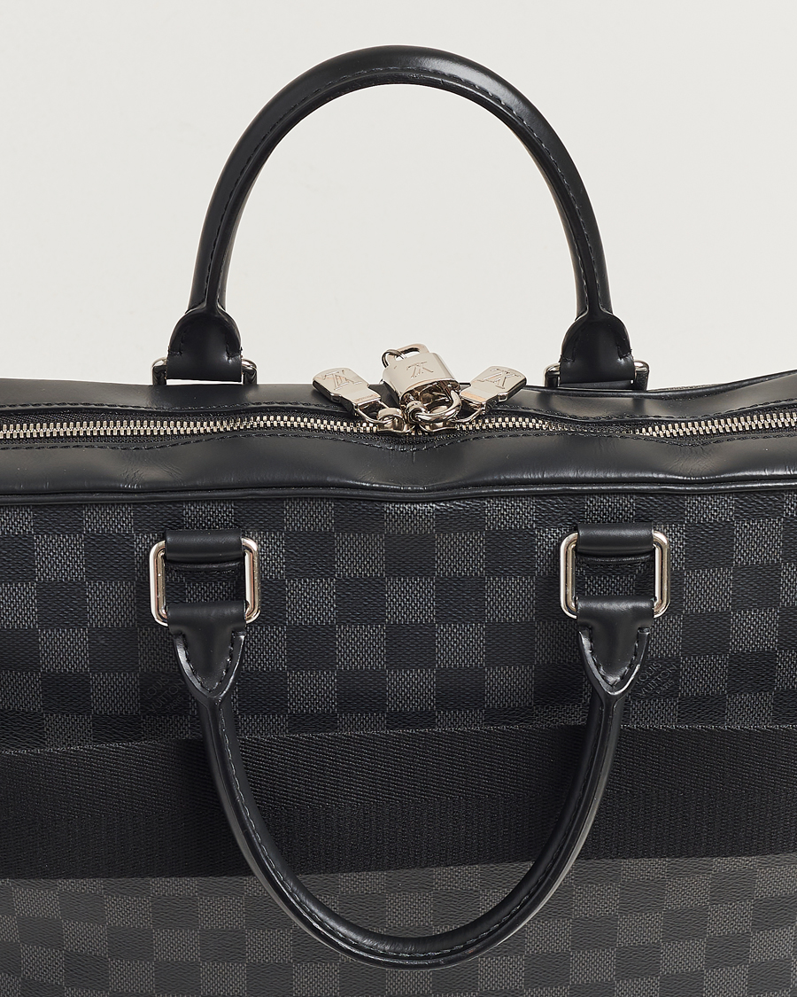 Heren | Louis Vuitton Pre-Owned Porte Document Business Damier Graphite | Louis Vuitton Pre-Owned | Porte Document Business Damier Graphite
