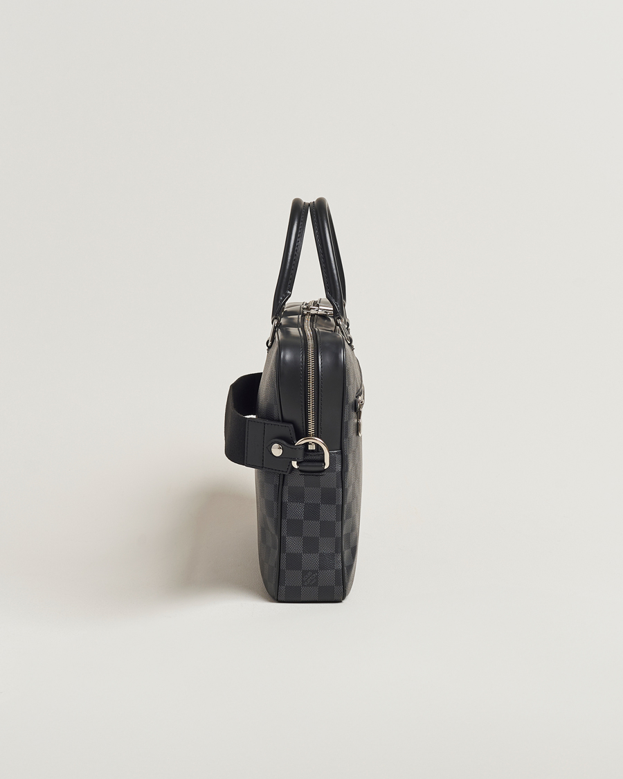 Heren | Louis Vuitton Pre-Owned Porte Document Business Damier Graphite | Louis Vuitton Pre-Owned | Porte Document Business Damier Graphite