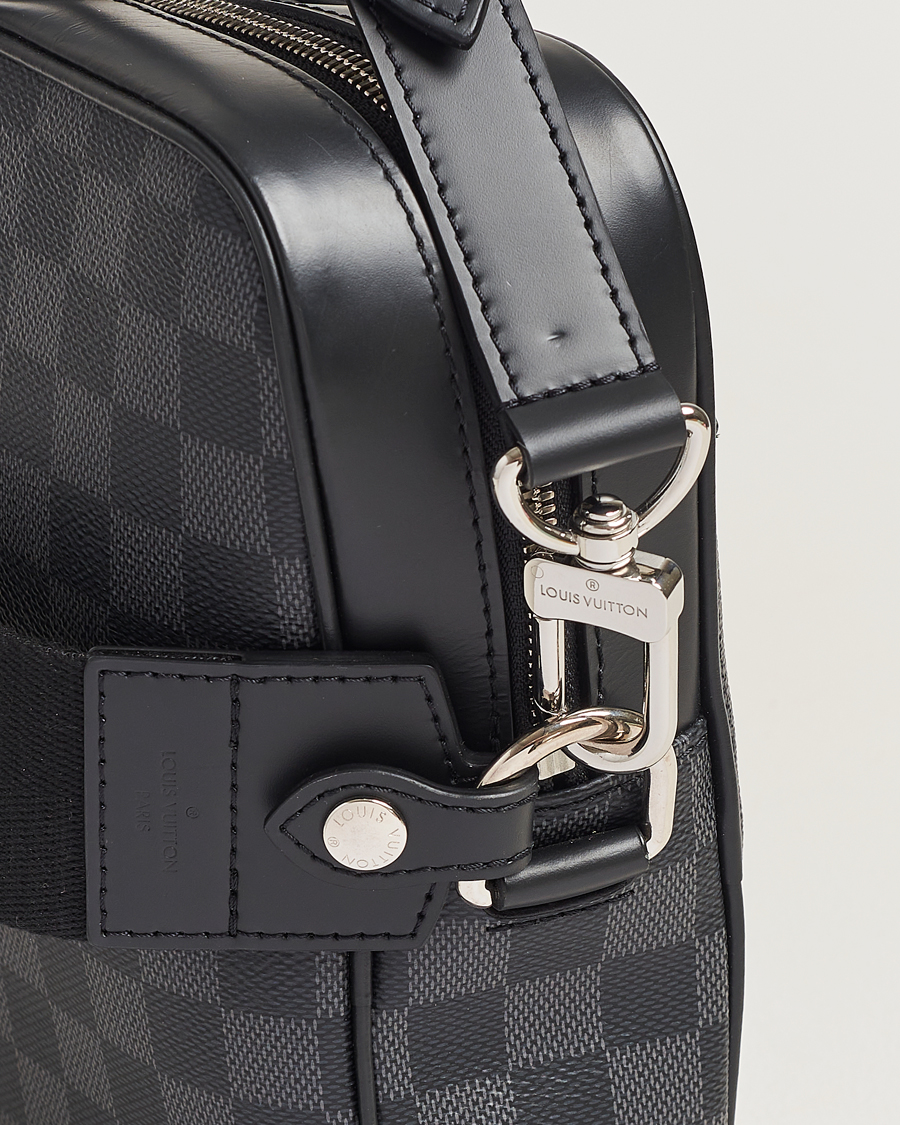 Heren | Louis Vuitton Pre-Owned Porte Document Business Damier Graphite | Louis Vuitton Pre-Owned | Porte Document Business Damier Graphite