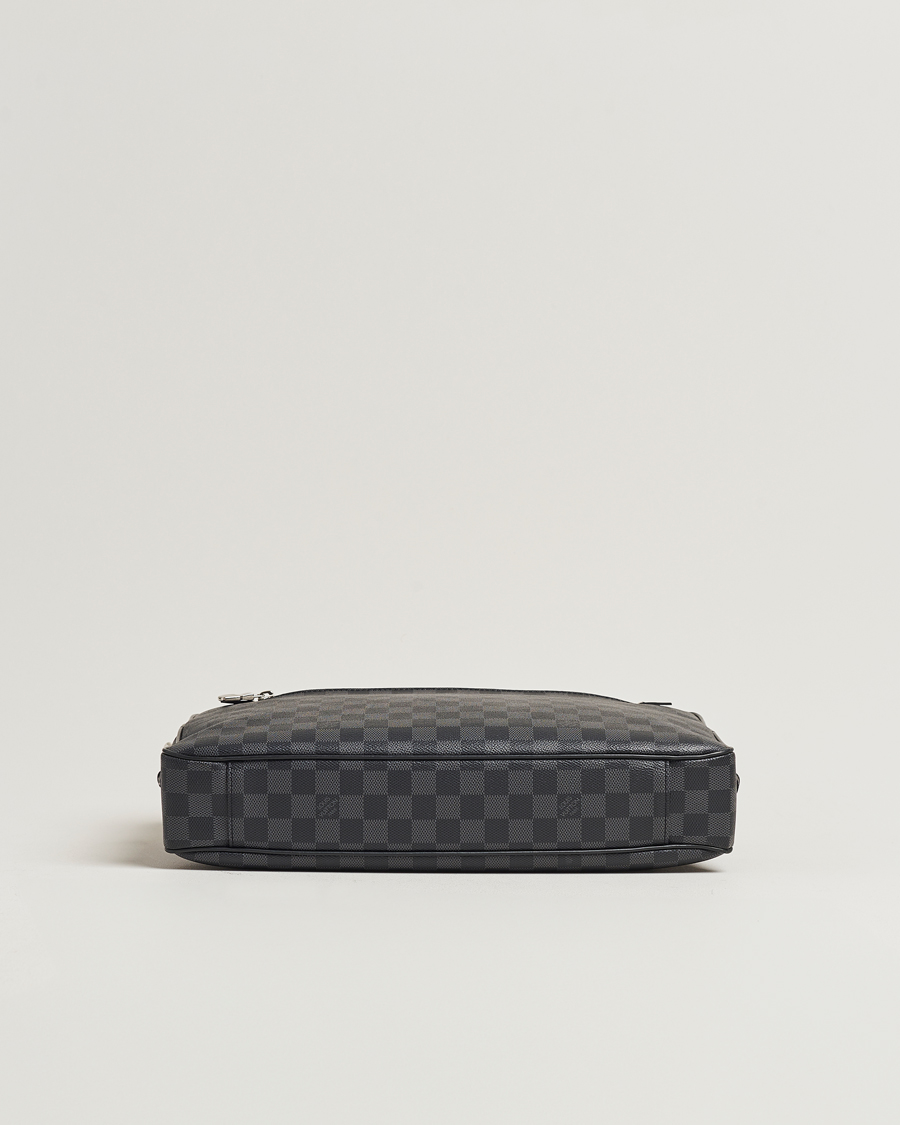 Heren | Louis Vuitton Pre-Owned Porte Document Business Damier Graphite | Louis Vuitton Pre-Owned | Porte Document Business Damier Graphite