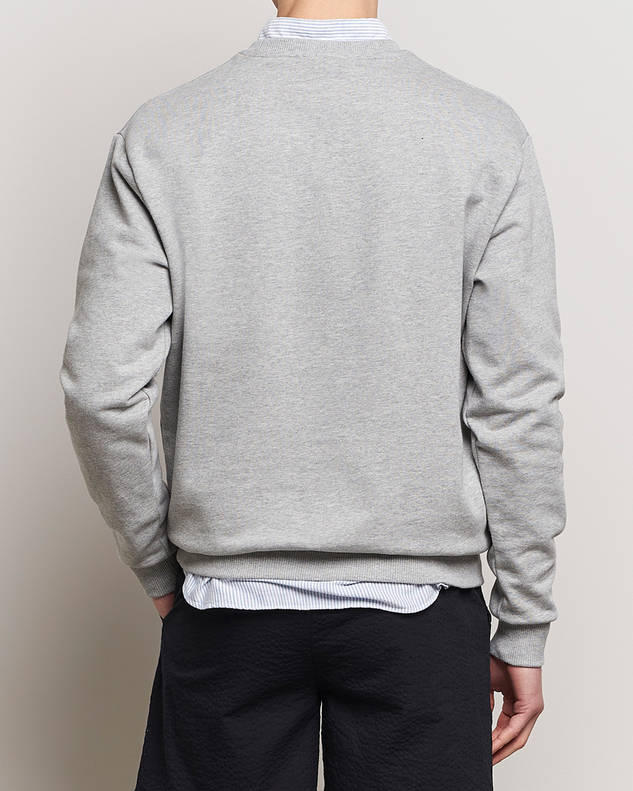 Heren | Truien | LES DEUX | Charles Logo Sweatshirt Light Grey Melange