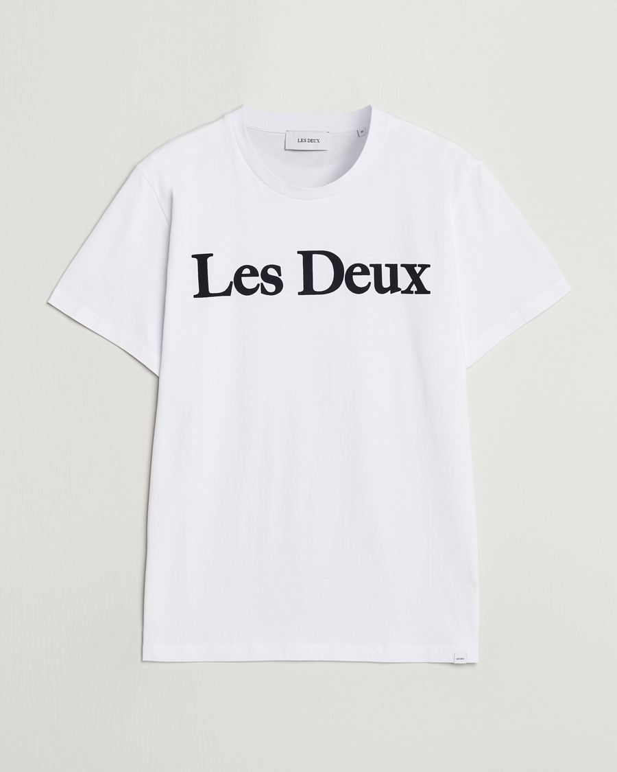 Heren |  | LES DEUX | Charles Logo T-Shirt Wihte