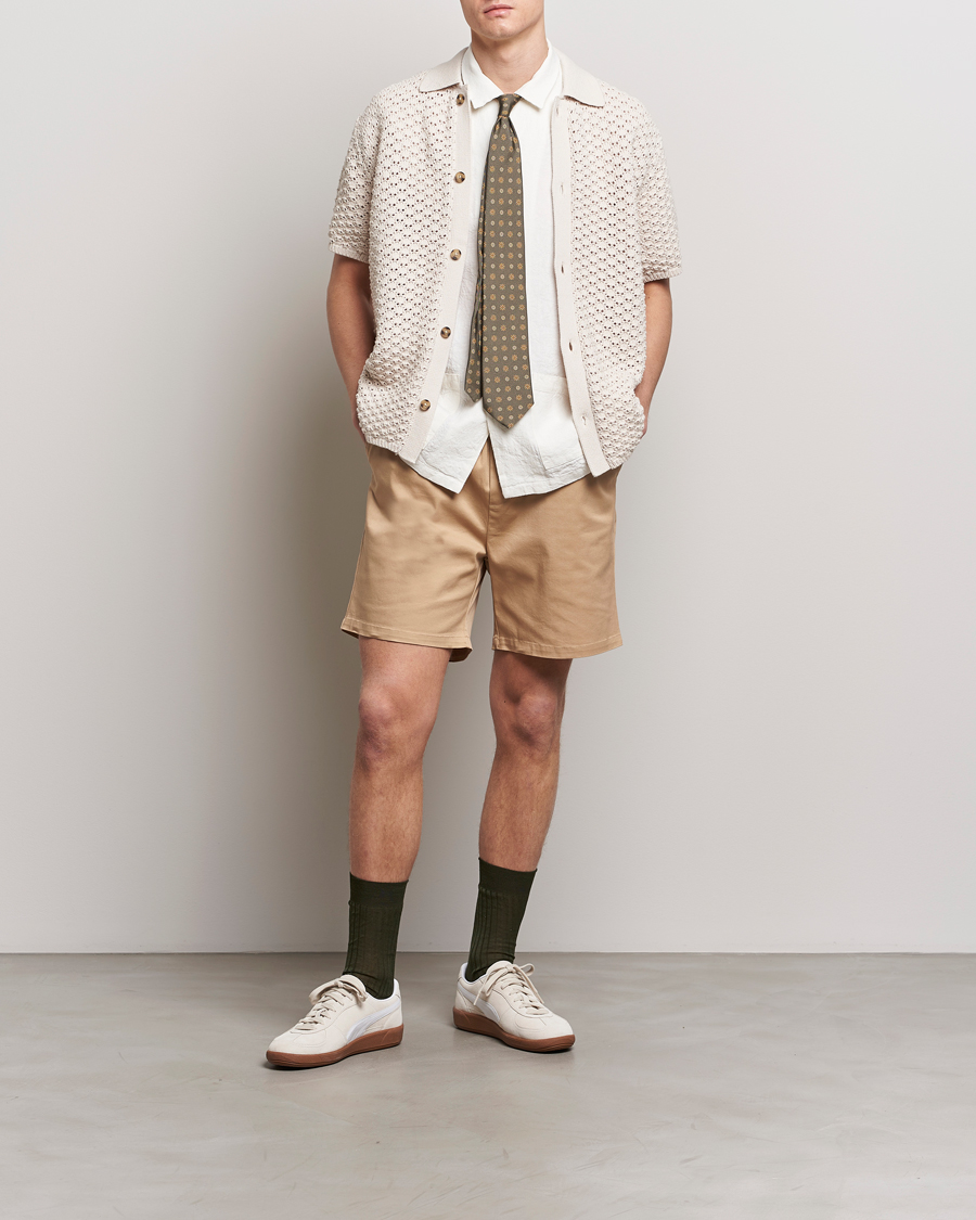 Heren | Overhemden | LES DEUX | Gideon Knitted Shirt Ivory