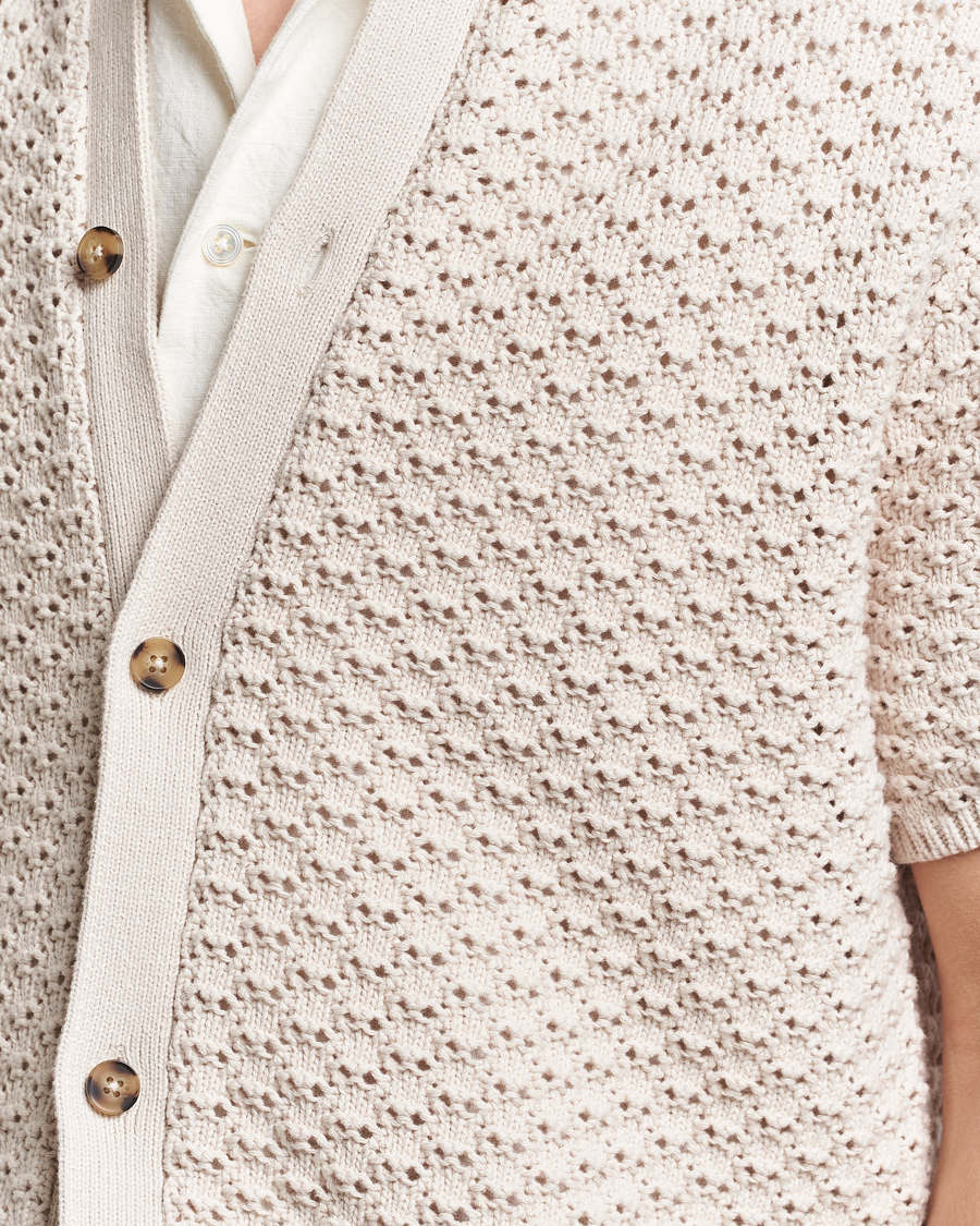 Heren | Overhemden | LES DEUX | Gideon Knitted Shirt Ivory