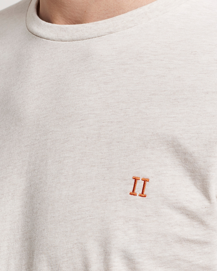 Heren | T-shirts | LES DEUX | Nørregaard Cotton T-Shirt Ivory Melange