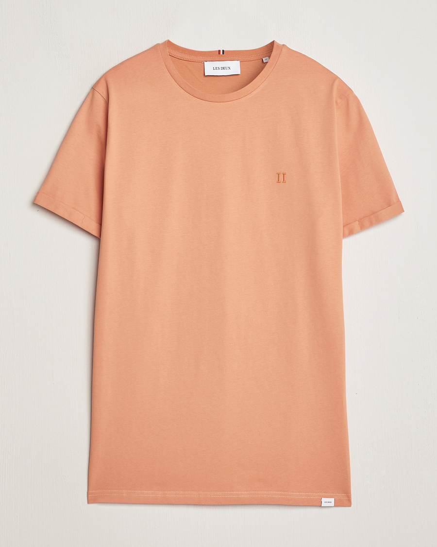 Heren | T-shirts | LES DEUX | Nørregaard Cotton T-Shirt Baked Papaya Orange