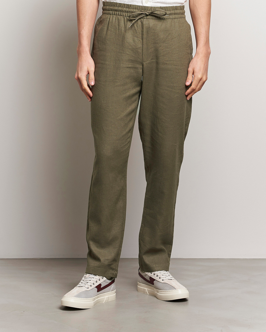 Heren | LES DEUX | LES DEUX | Patrick Linen Pants Bungee Cord