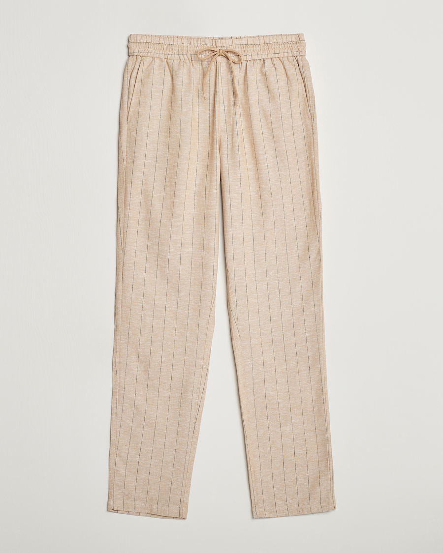Heren | Broeken | LES DEUX | Patrick Linen Pants Warm Sand