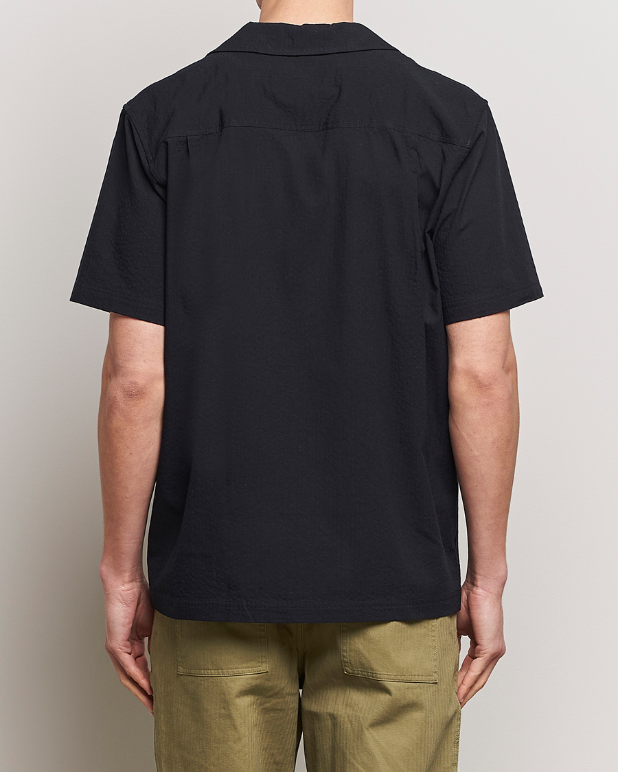 Heren | Overhemden | LES DEUX | Osmund Seersucker Shirt Black