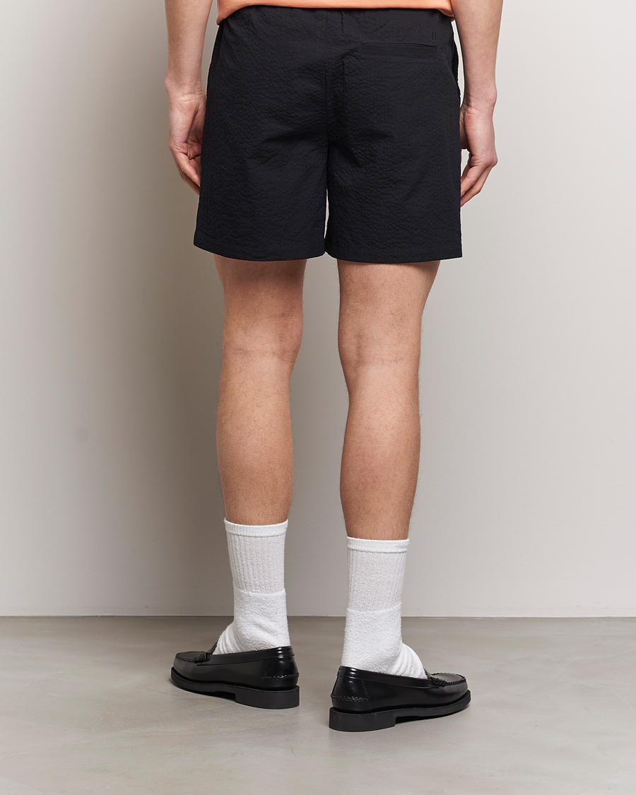 Heren | Korte broek | LES DEUX | Patrick Seersucker Shorts Black