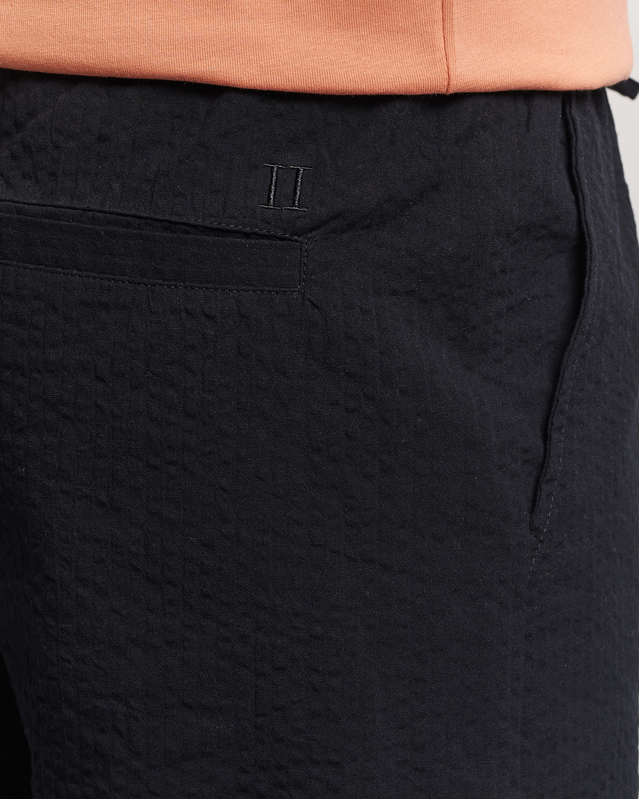 Heren | Korte broek | LES DEUX | Patrick Seersucker Shorts Black