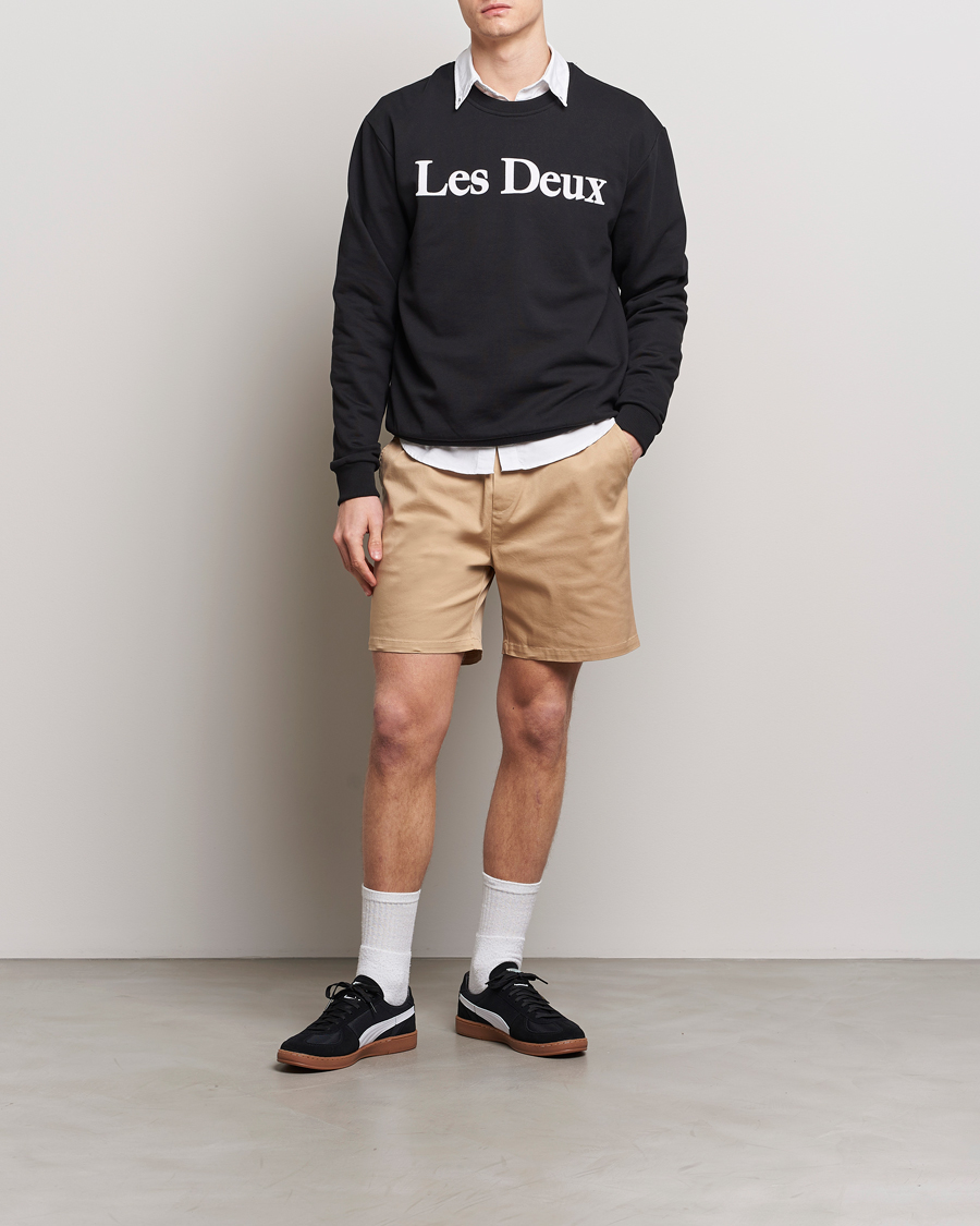 Heren | Korte broek | LES DEUX | Otto Cotton Shorts Warm Sand