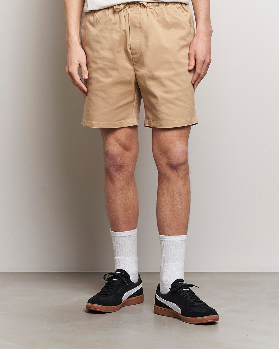 Heren | Trekkoord shorts | LES DEUX | Otto Cotton Shorts Warm Sand