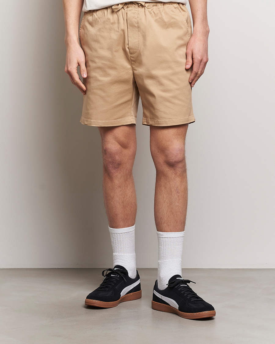 Heren | LES DEUX | LES DEUX | Otto Cotton Shorts Warm Sand