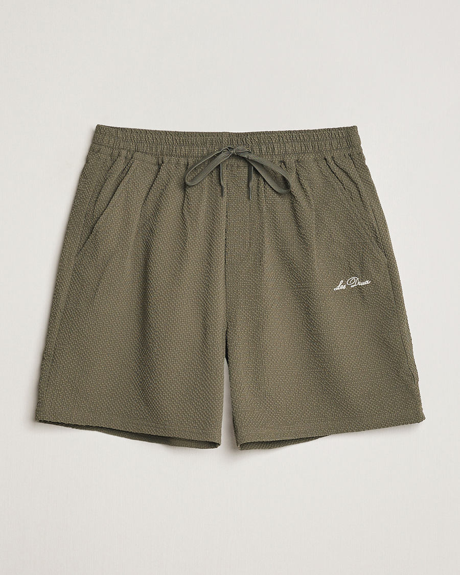 Heren | Zwembroek | LES DEUX | Stan Seersucker Swim Shorts Bungee Cord