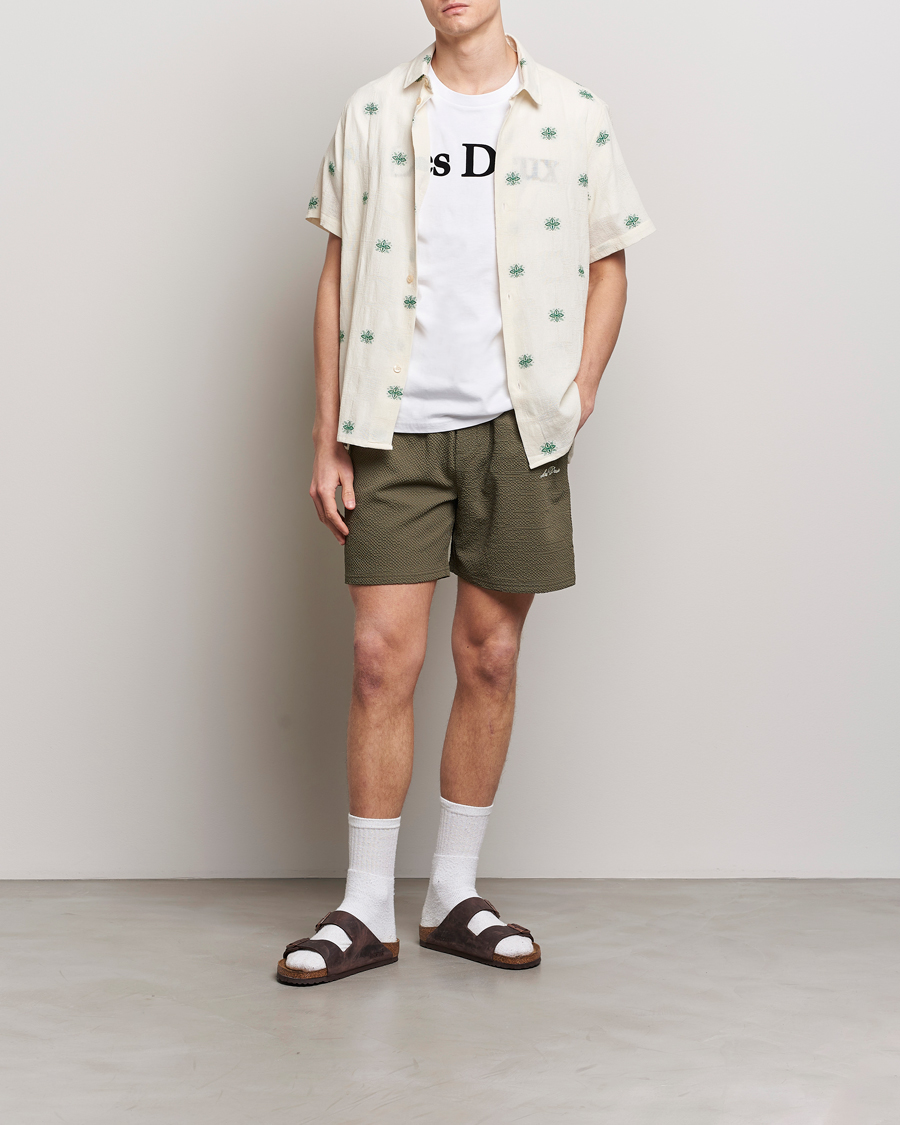 Heren | Zwembroek | LES DEUX | Stan Seersucker Swim Shorts Bungee Cord