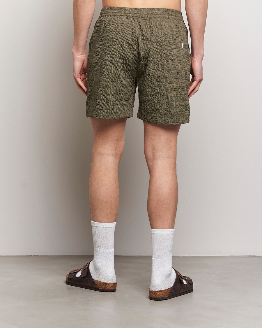 Heren | Zwembroek | LES DEUX | Stan Seersucker Swim Shorts Bungee Cord