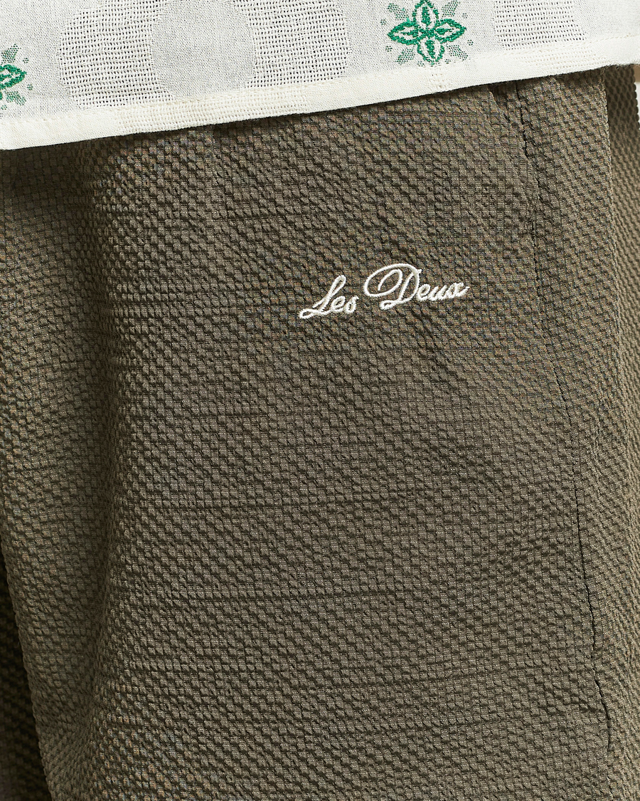 Heren | Zwembroek | LES DEUX | Stan Seersucker Swim Shorts Bungee Cord