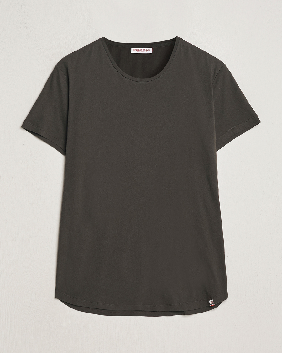 Heren | T-shirts | Orlebar Brown | OB Crew Neck Tee Smoked Tea