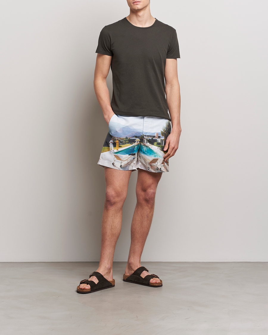 Heren | T-shirts | Orlebar Brown | OB Crew Neck Tee Smoked Tea