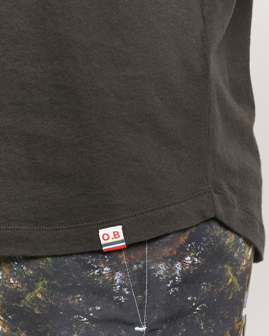 Heren | T-shirts | Orlebar Brown | OB Crew Neck Tee Smoked Tea