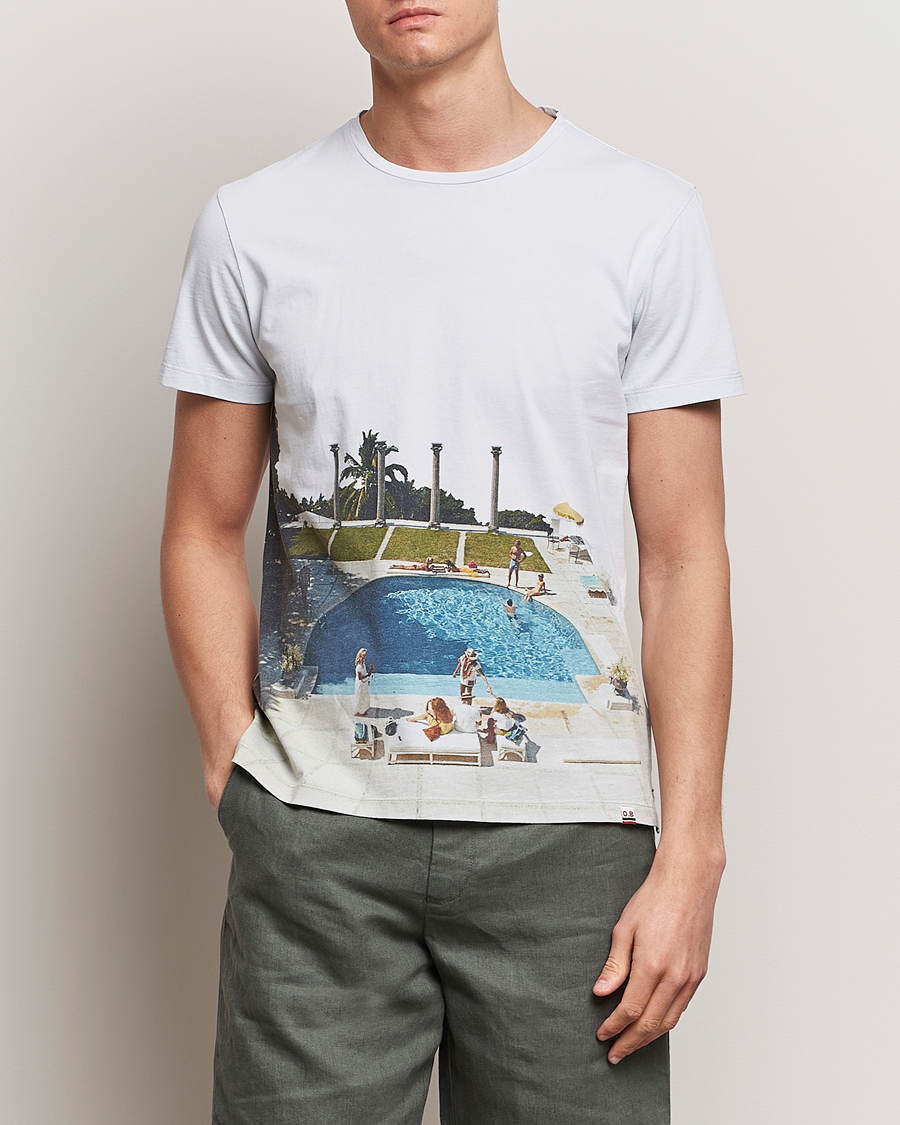 Heren | Orlebar Brown | Orlebar Brown | OB Classic Photographic Slim Aarons T-Shirt Pacifico