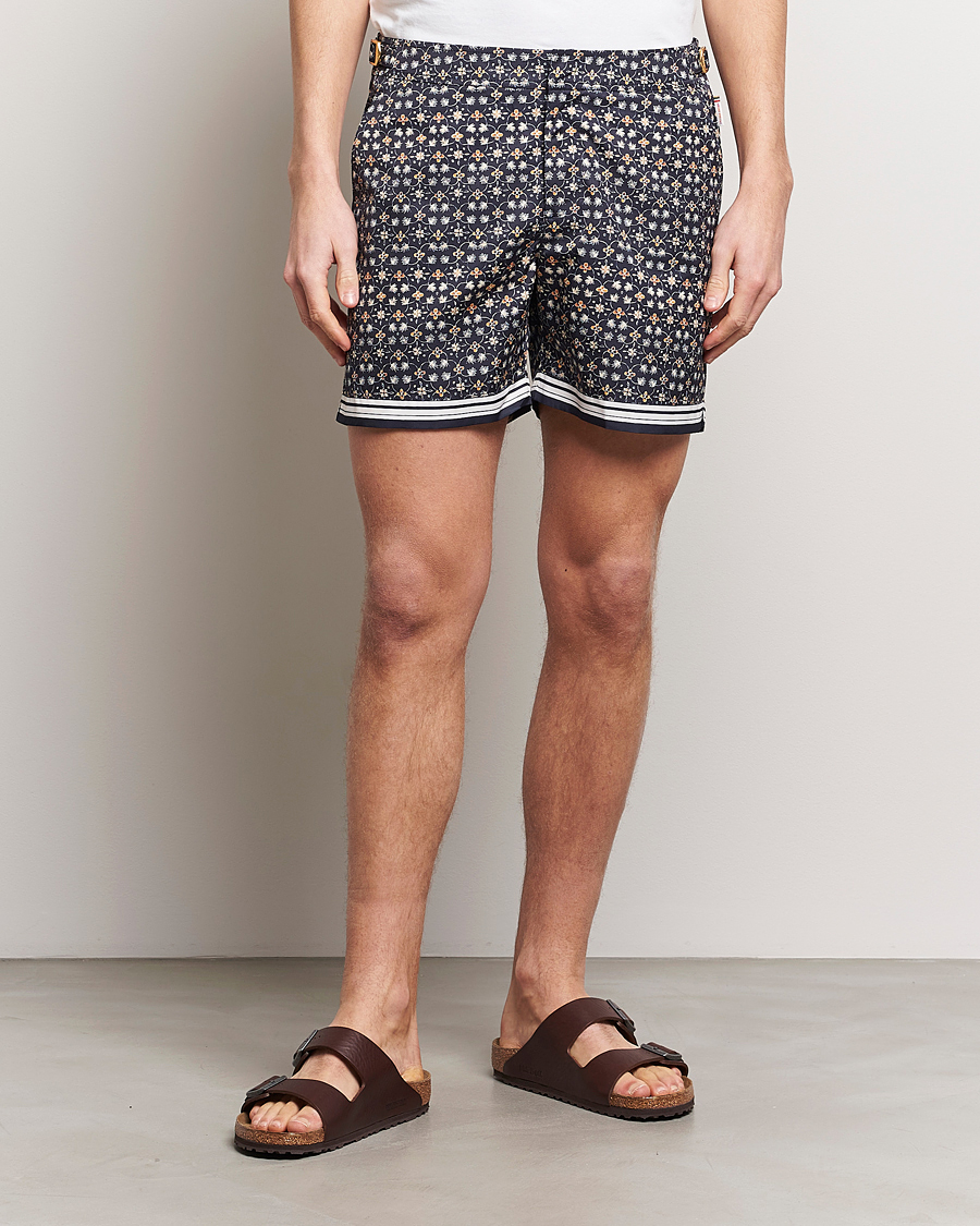 Men | Orlebar Brown | Orlebar Brown | Bulldog Fiore Printed Swim Shorts Night Iris