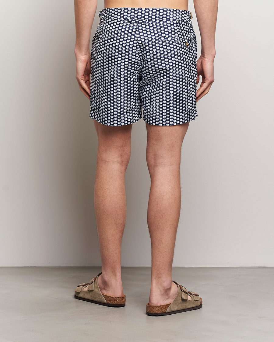 Heren | Zwembroek | Orlebar Brown | Bulldog Jaquard Flutter Swim Shorts Night Iris