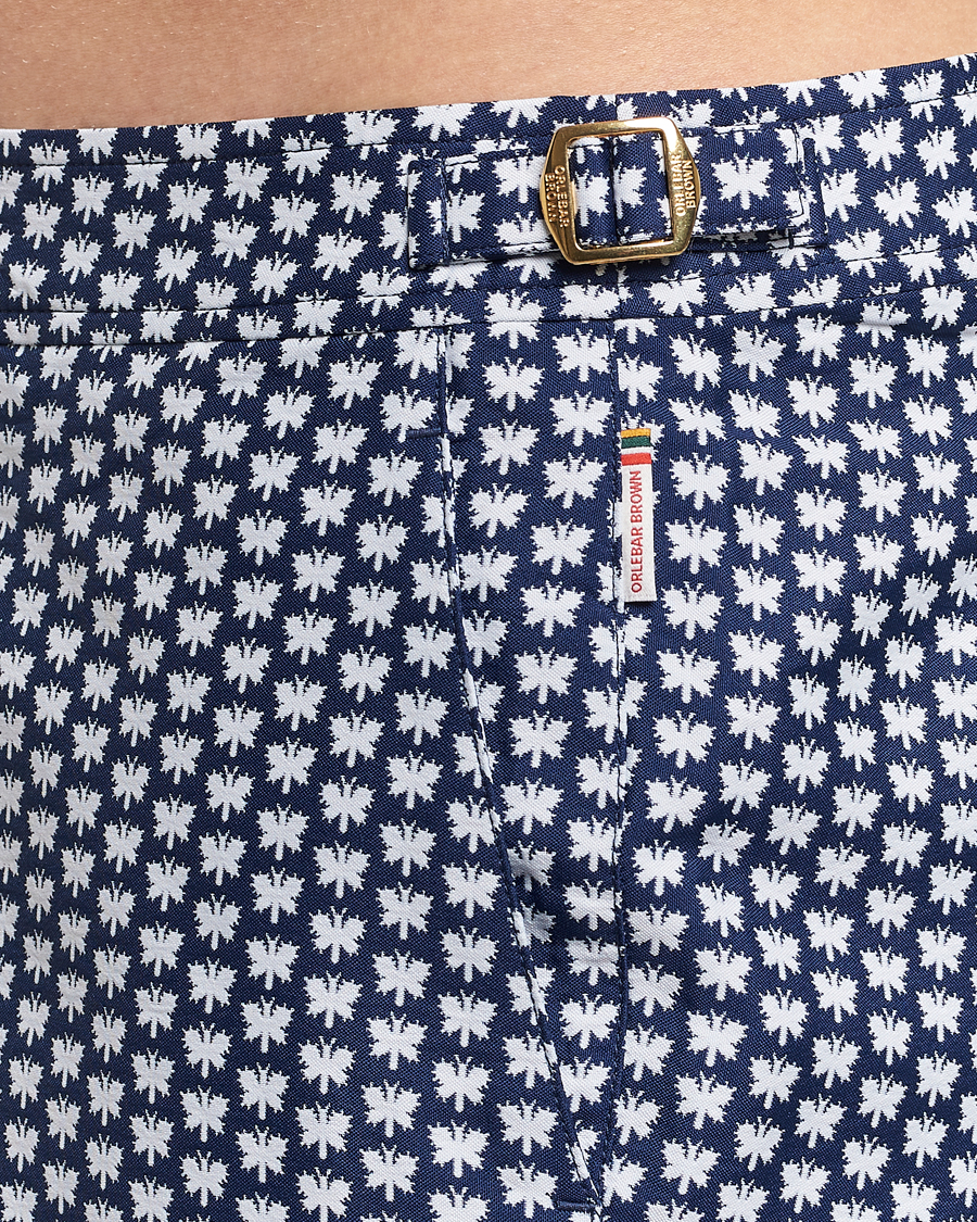 Heren | Zwembroek | Orlebar Brown | Bulldog Jaquard Flutter Swim Shorts Night Iris