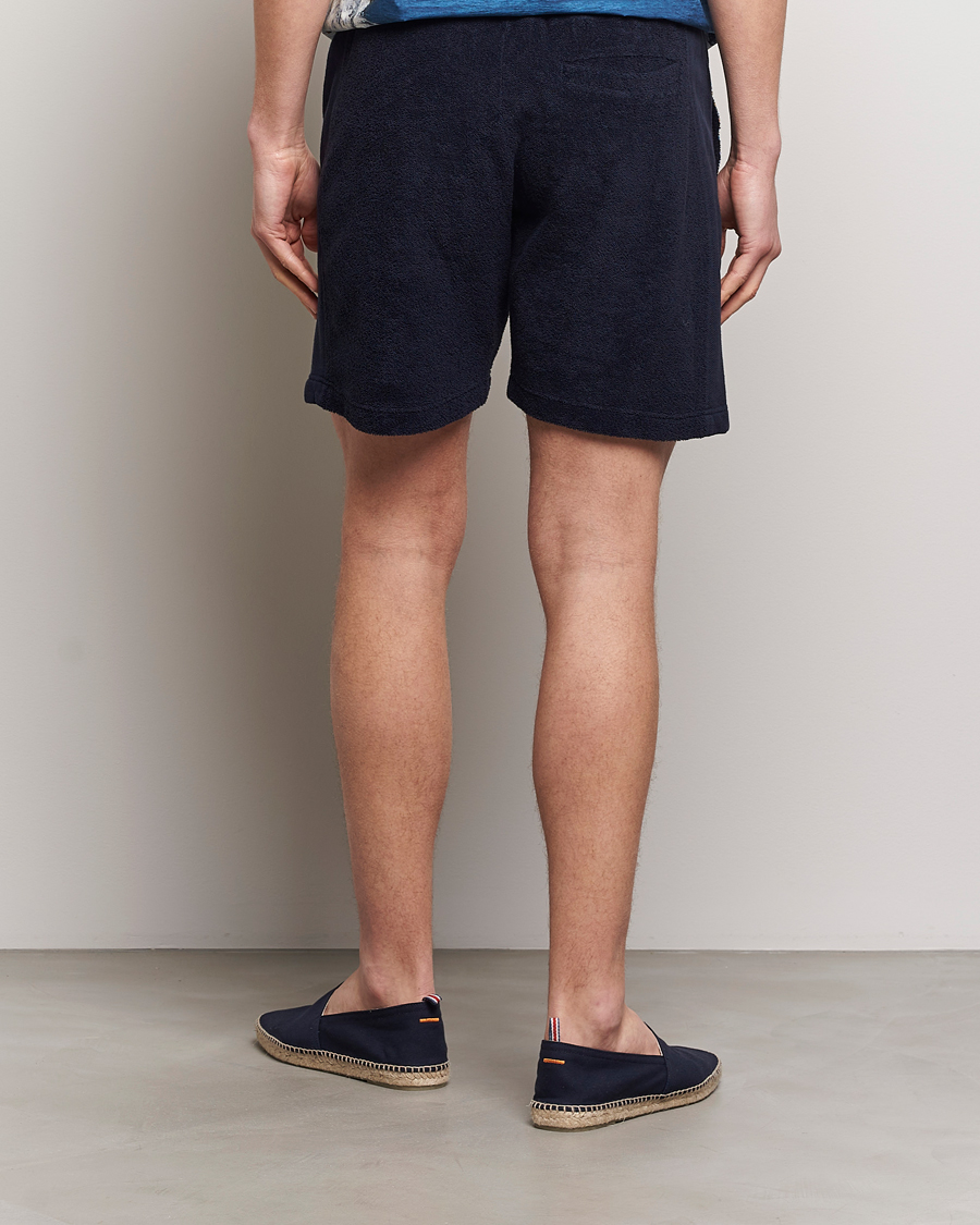 Heren | Korte broek | Orlebar Brown | Afador Mix Texture Towelling Shorts Night Iris