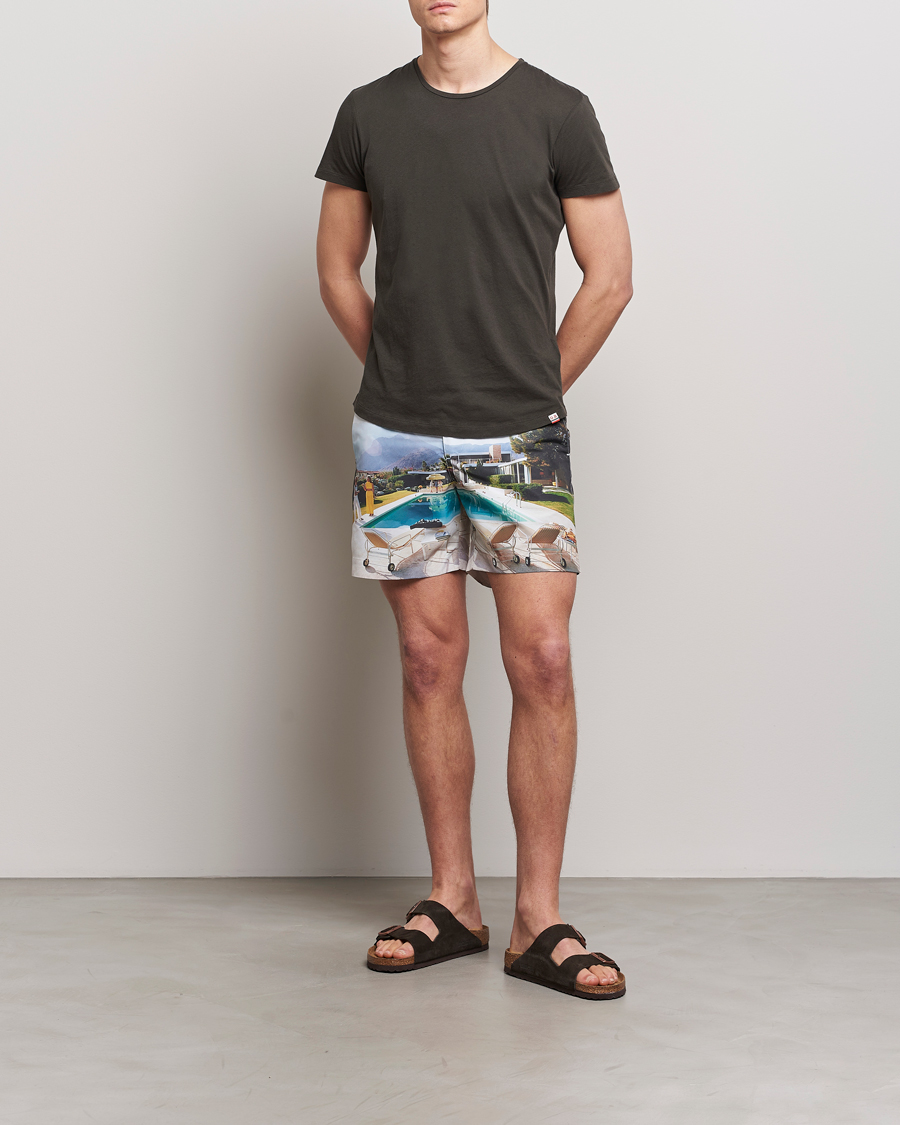 Heren | Zwembroek | Orlebar Brown | Bulldog Slim Aarons Photo Swim Shorts Kaufmann Cocktail