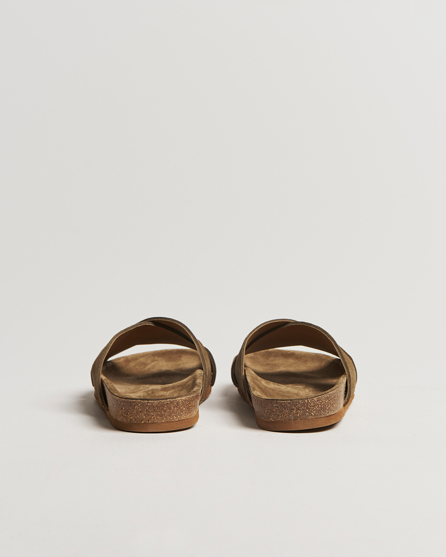 Heren | Myrqvist Solvik Sandals Moss Green Suede | Myrqvist | Solvik Sandals Moss Green Suede