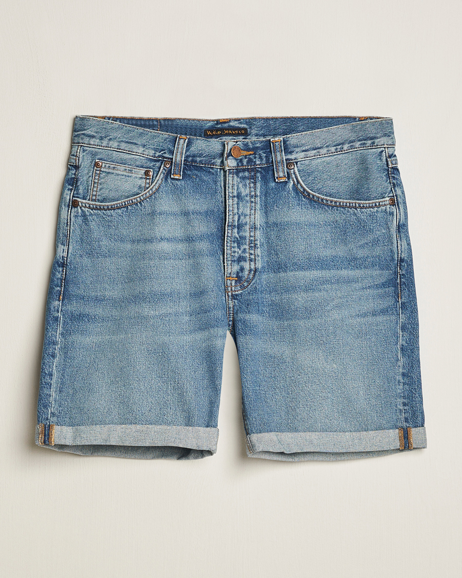 Heren | Korte broek | Nudie Jeans | Josh Denim Shorts Blue Haze