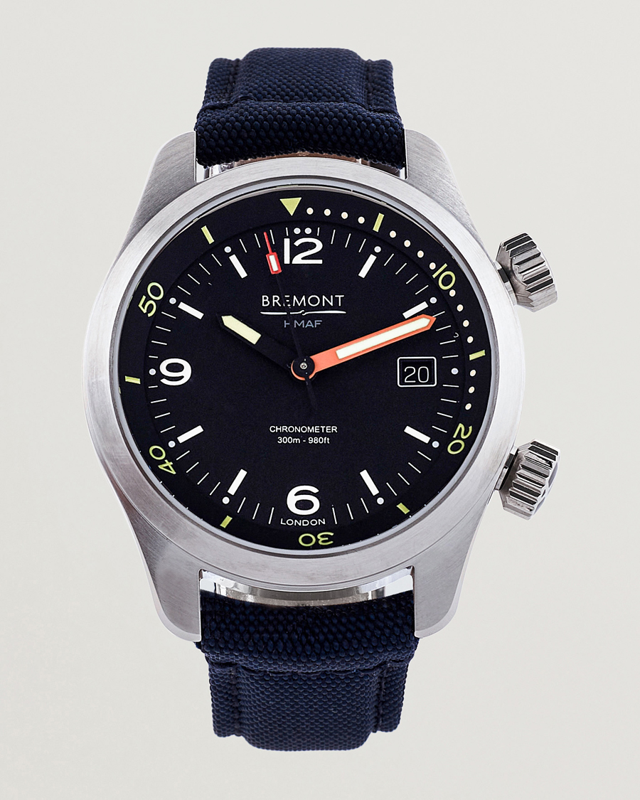 Heren | Bremont Argonaut 42mm Navy Nato Strap | Bremont | Argonaut 42mm Navy Nato Strap