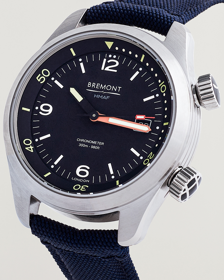 Heren | Bremont Argonaut 42mm Navy Nato Strap | Bremont | Argonaut 42mm Navy Nato Strap