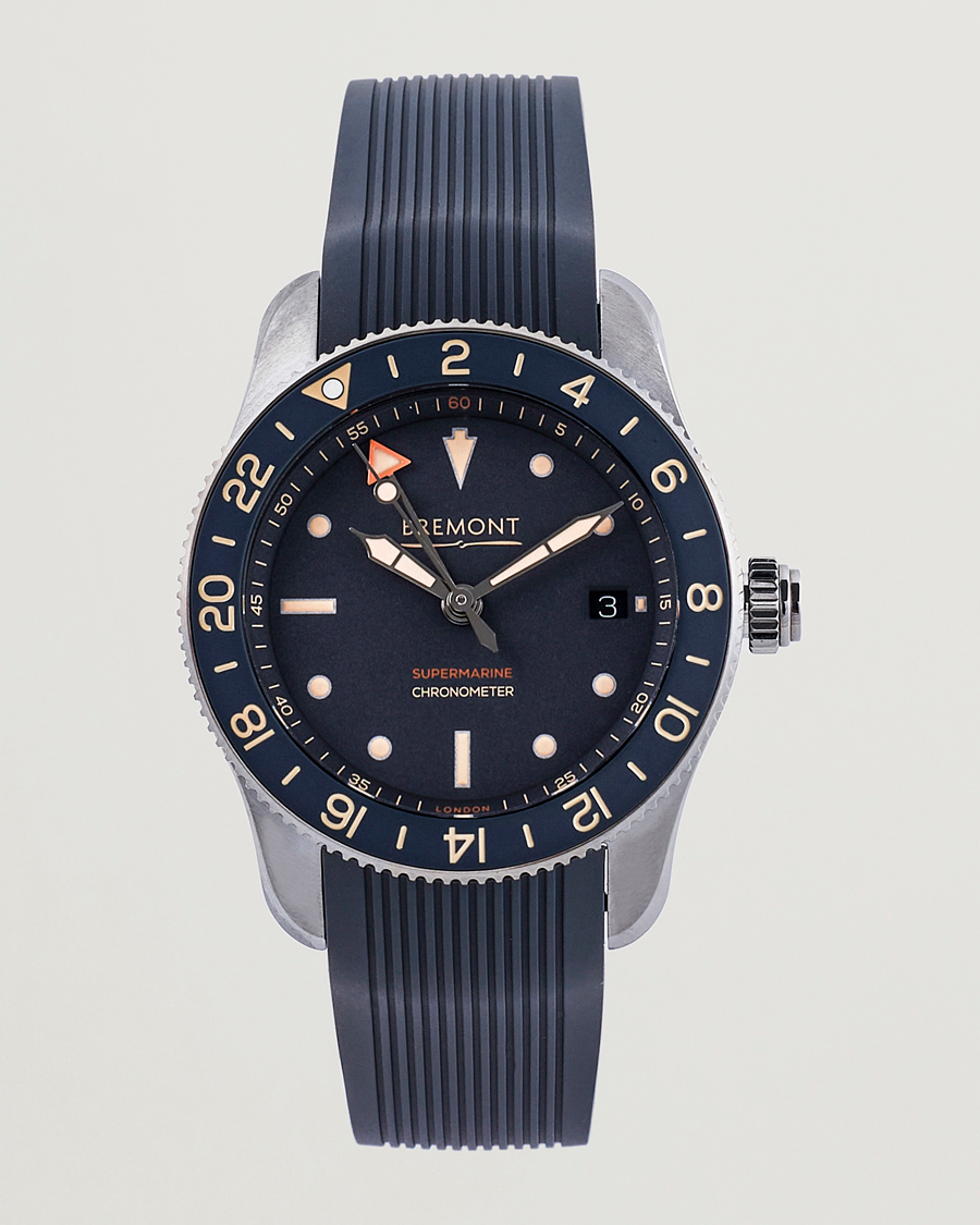 Heren | Bremont Limited Edition Supermarine Ocean GMT 40mm Grey Rubber | Bremont | Limited Edition Supermarine Ocean GMT 40mm Grey Rubber