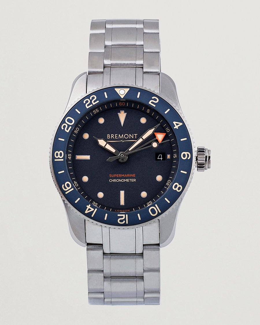 Heren | Bremont Supermarine Ocean GMT Diver 40mm Steel | Bremont | Supermarine Ocean GMT Diver 40mm Steel