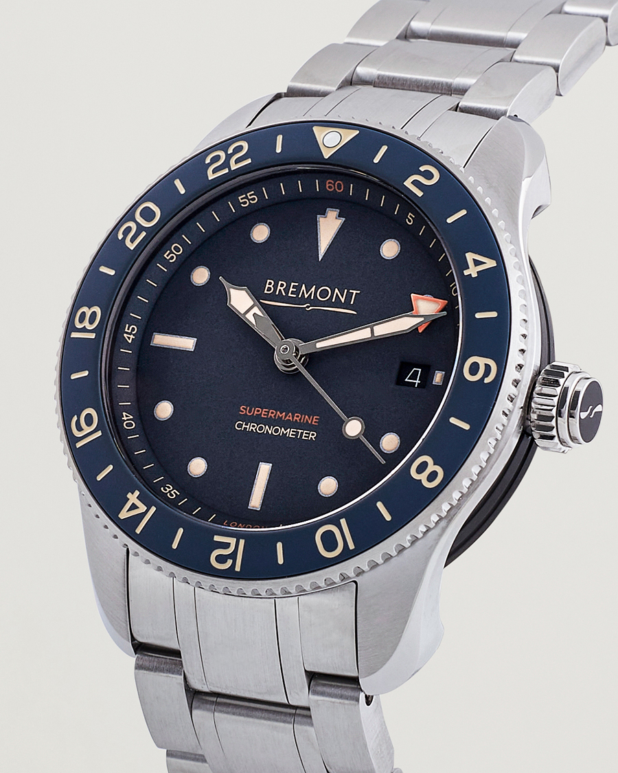 Heren | Bremont Supermarine Ocean GMT Diver 40mm Steel | Bremont | Supermarine Ocean GMT Diver 40mm Steel