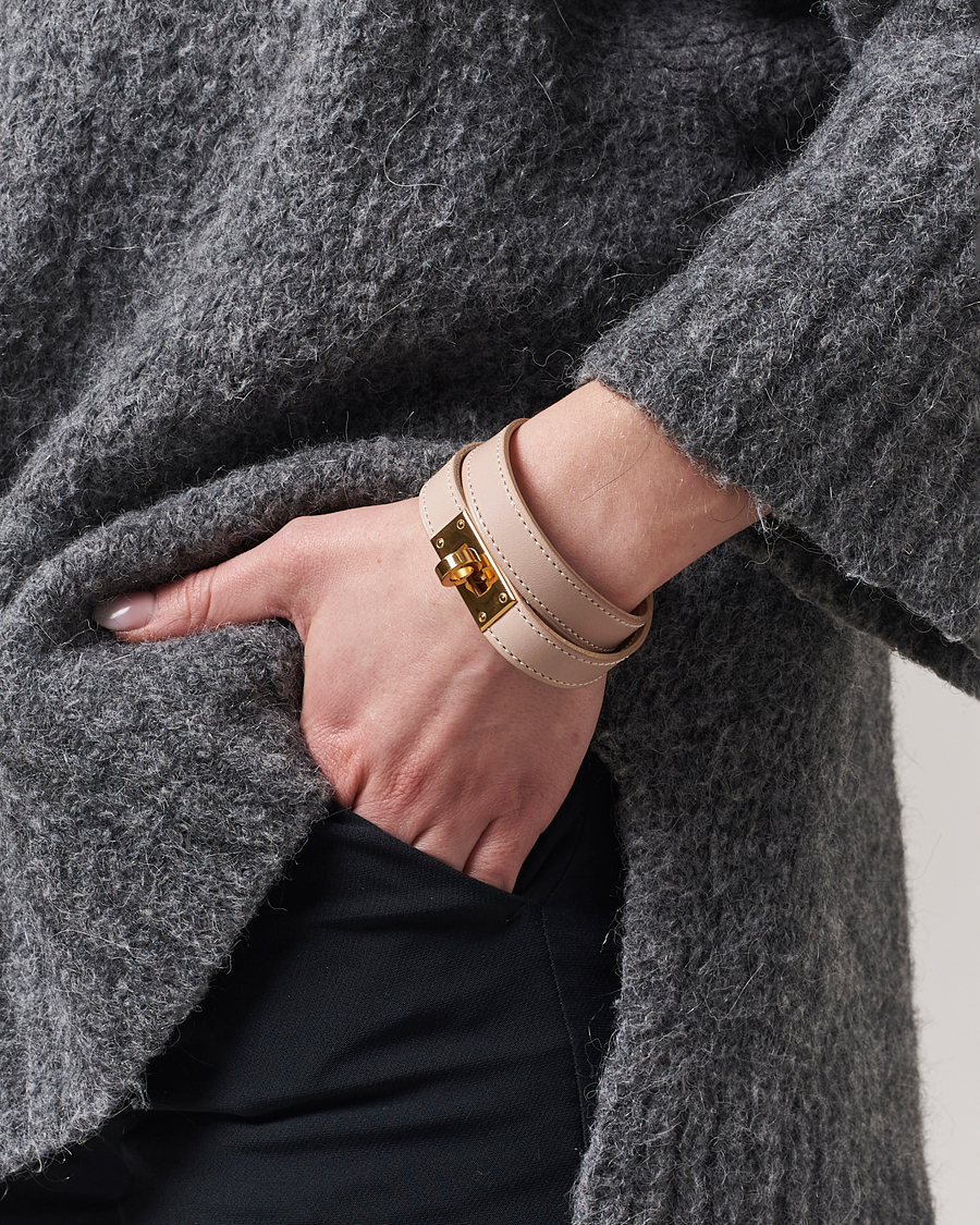 Heren | Hermès Pre-Owned Kelly Bracelet Beige | Hermès Pre-Owned | Kelly Bracelet Beige